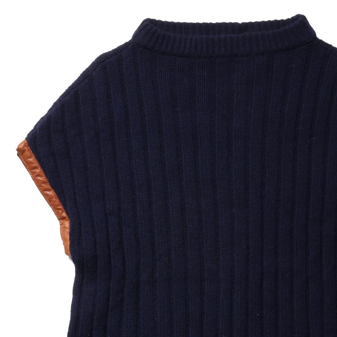 랄프 로렌 Ralph Lauren Leather Trimming Knit 상품이미지2