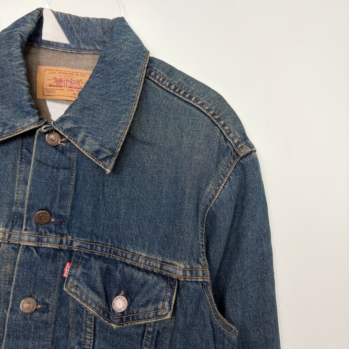90s 리바이스 데님 청 트러커 자켓 상품이미지4
