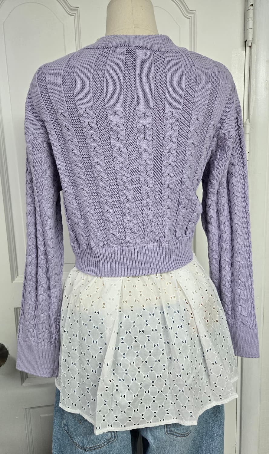 Knotty 나티 레이스레이어드 가디건 상품이미지5