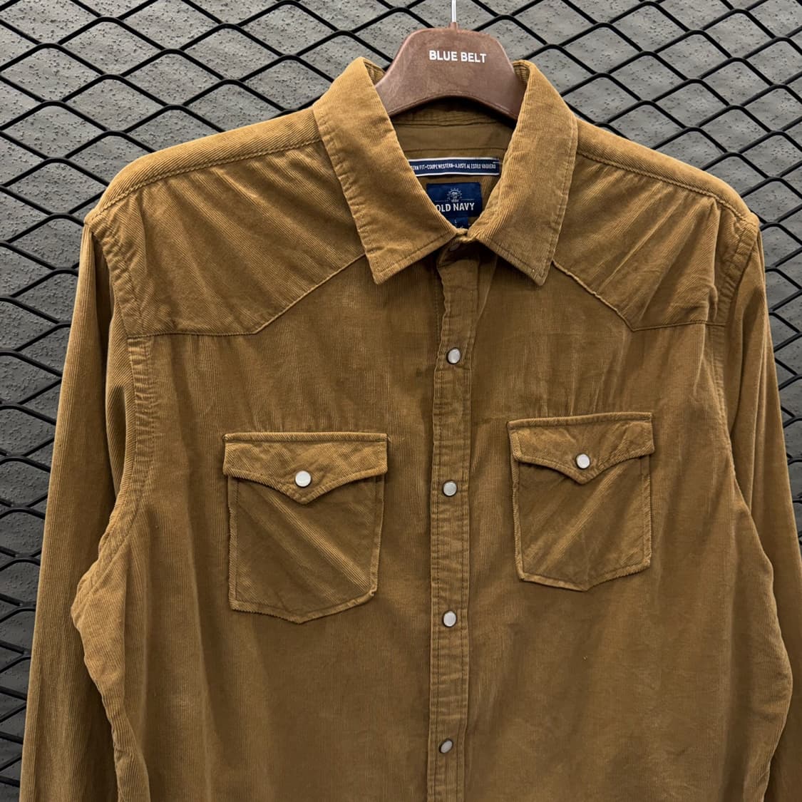 USA VINTAGE 웨스턴 코듀로이 셔츠 펄버튼 투포켓 요크컷 디테일 상품이미지4