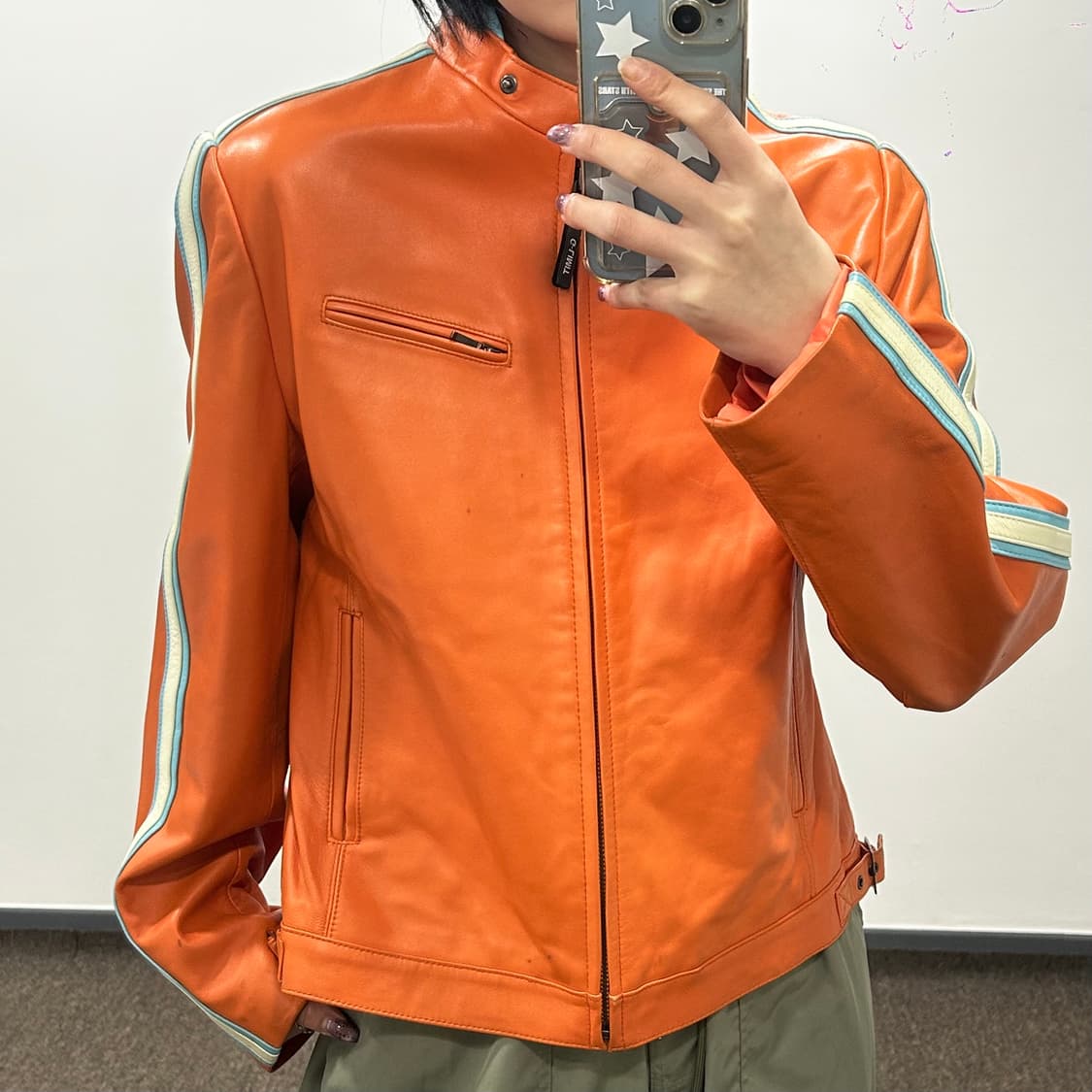 G-Limit 오렌지 레더 자켓  상품이미지2
