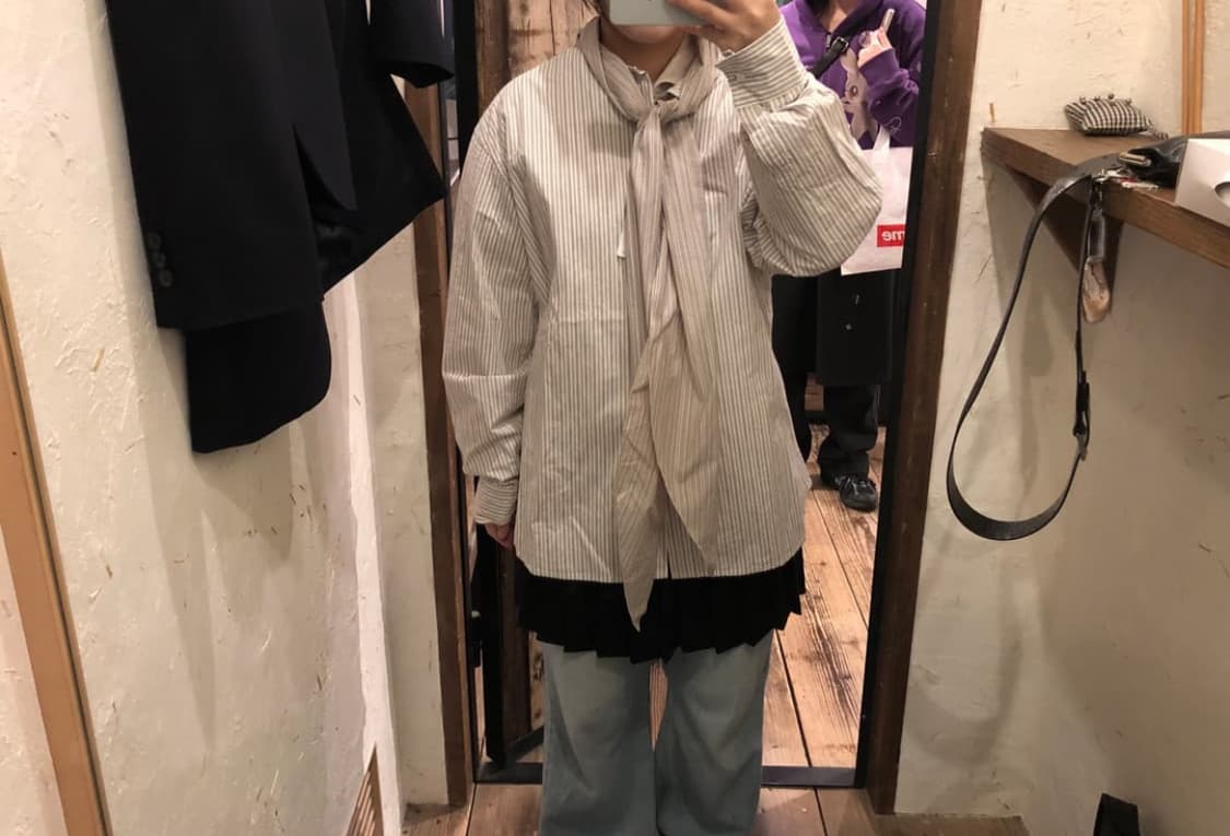 Kapital Cotton Striped Bowtie Pub Shirt 상품이미지2