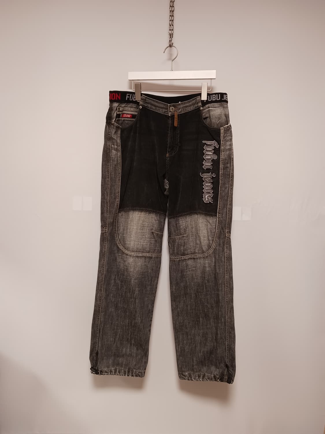 Fubu 뒷밴딩 데님 조거팬츠 상품이미지1