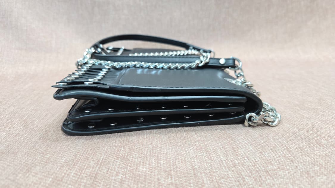 자라 블랙 체인 숄더백 스터드 장식 상품이미지6