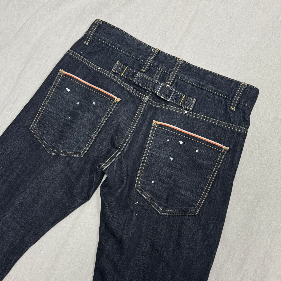 디스퀘어드2 오렌지라인 페인팅 데님팬츠 48 상품이미지1