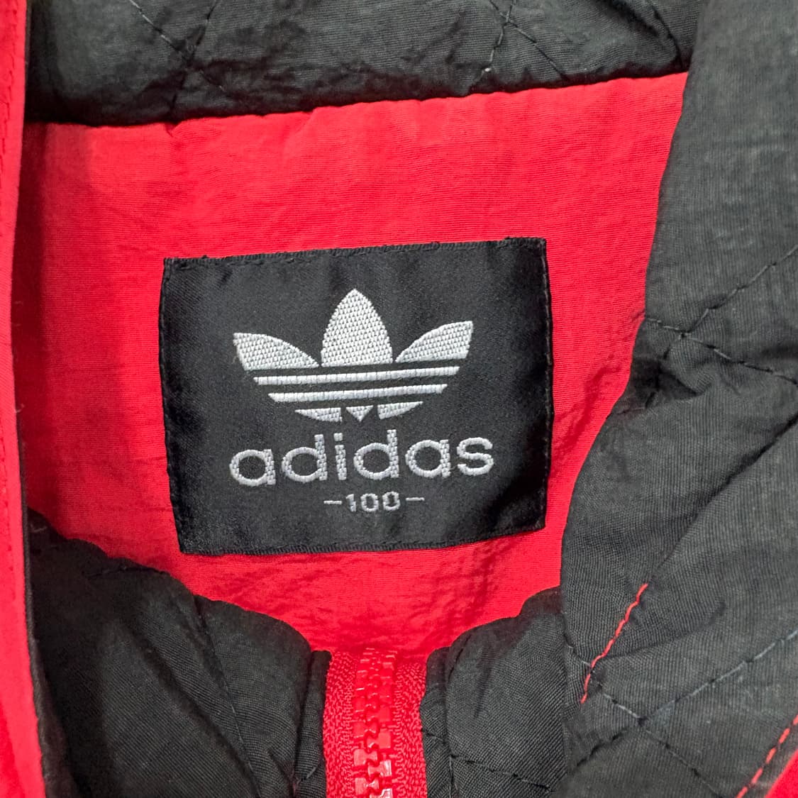 90's 아디다스 올드스쿨 퀼팅 후드 바람막이 자켓 상품이미지3
