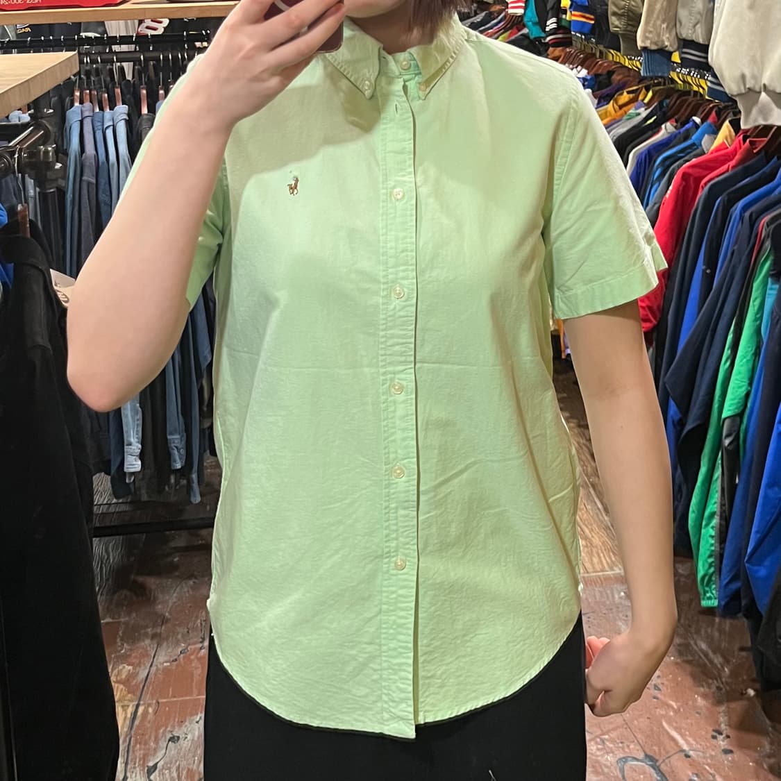 [HI] 폴로 반팔 셔츠 그린 상품이미지2