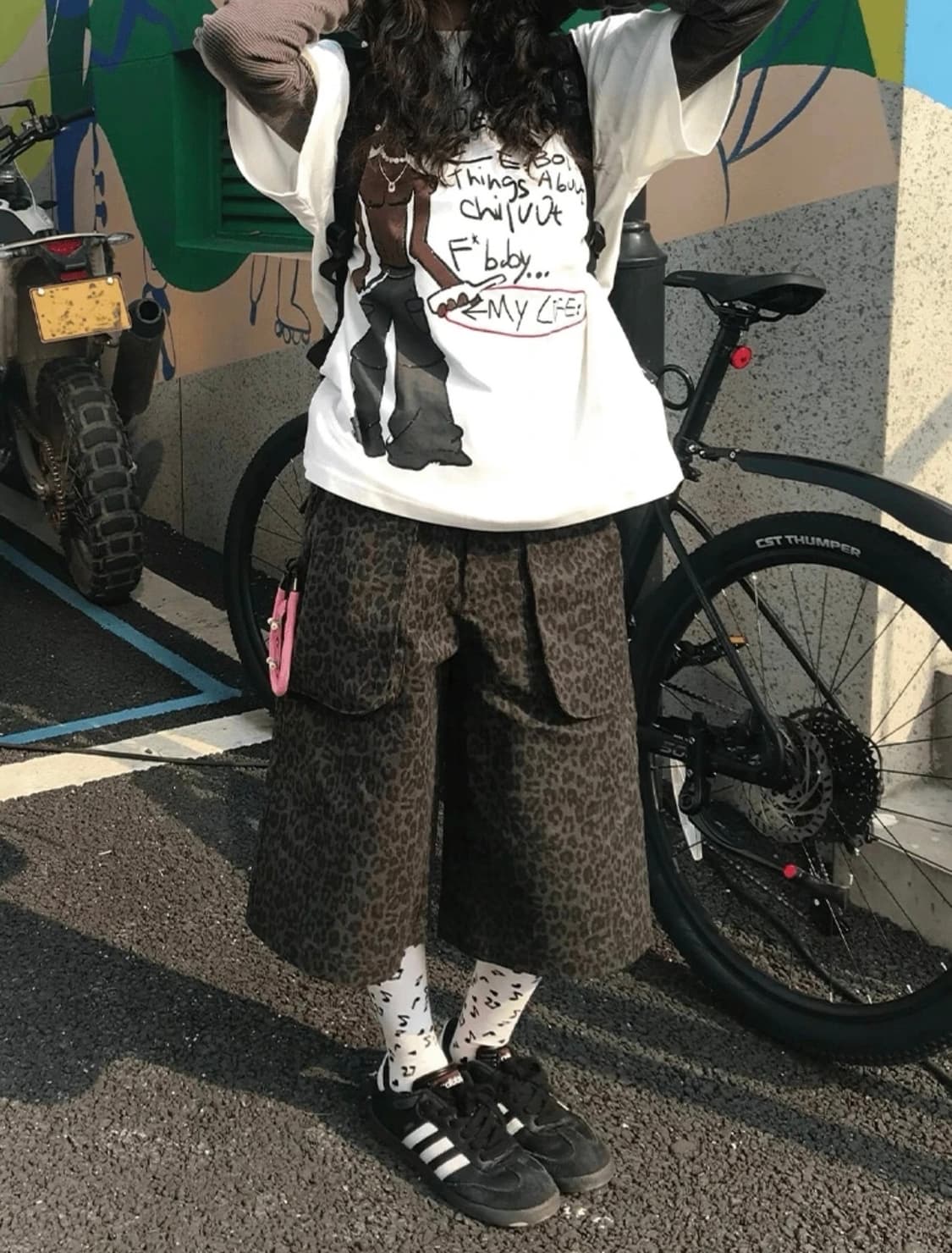 호피 버뮤다 팬츠 상품이미지1
