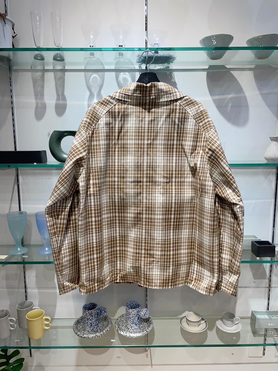 마르지엘라 oversized brown check jacket 상품이미지2