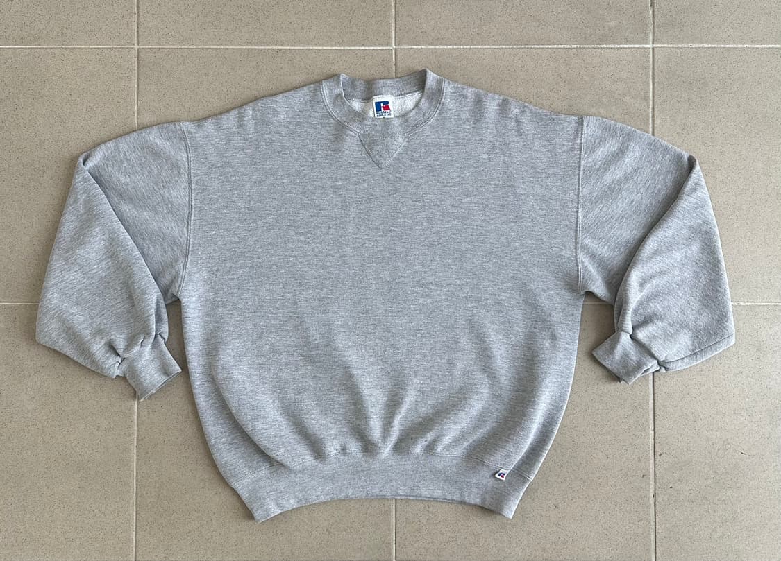 90s 빈티지 러셀 후드 그레이 XL USA 상품이미지1