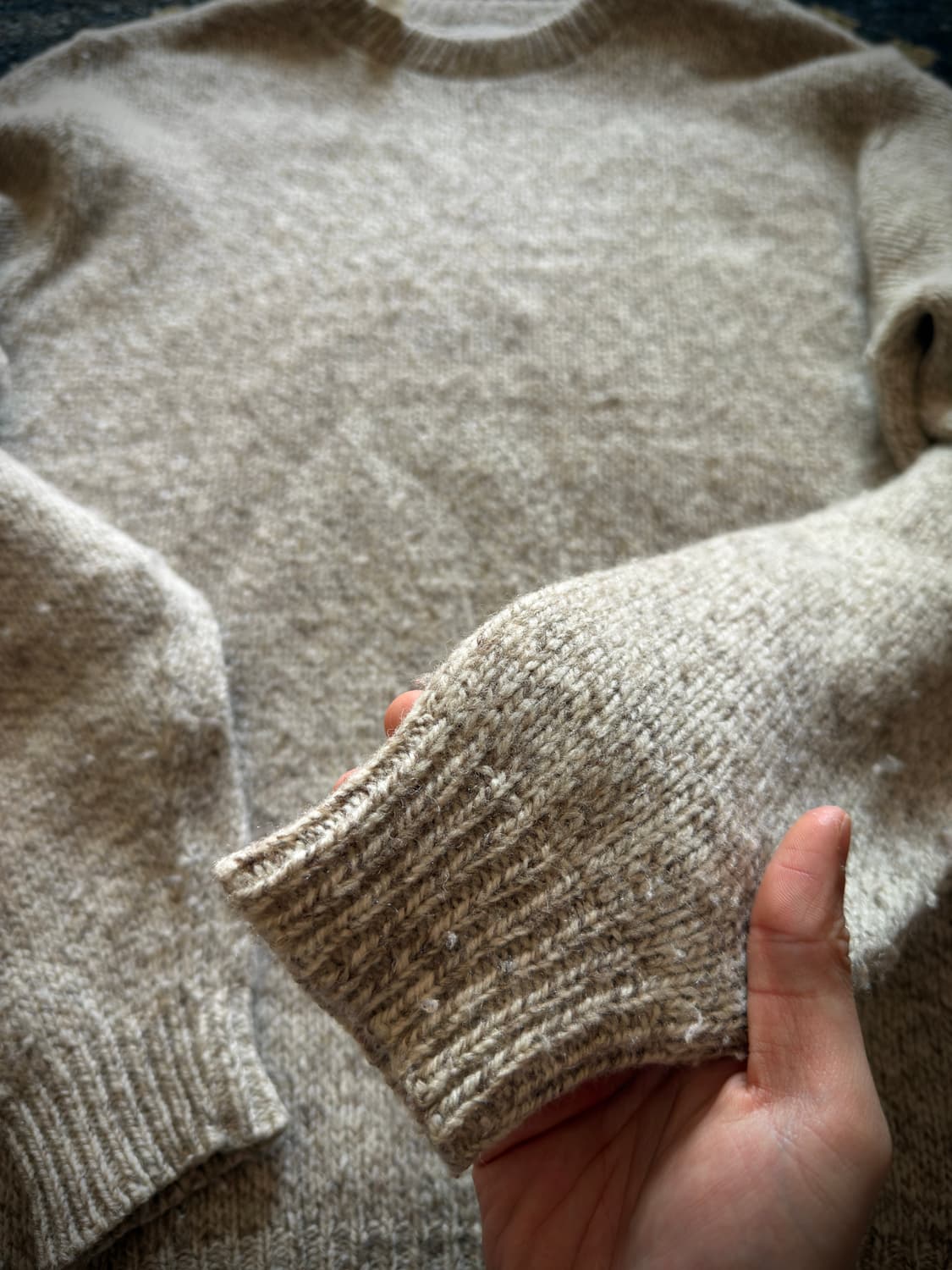 80s USA Stonewood wool nylon Knit 상품이미지5