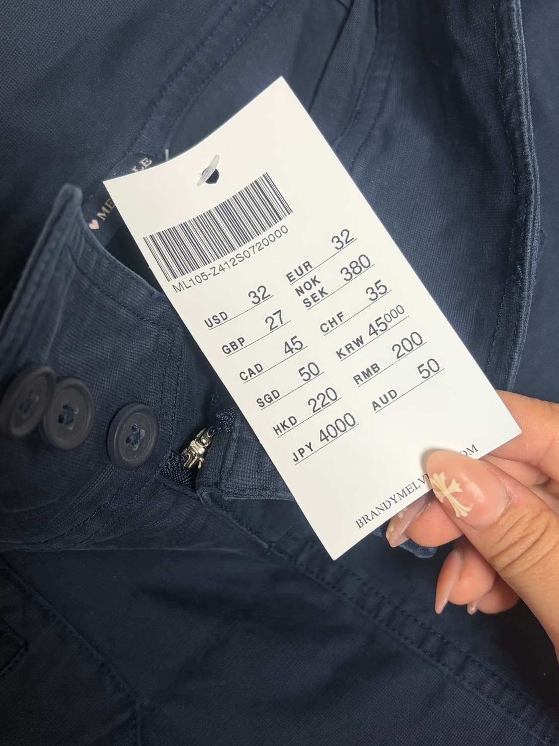 브랜디멜빌 네이비 스커트 상품이미지4