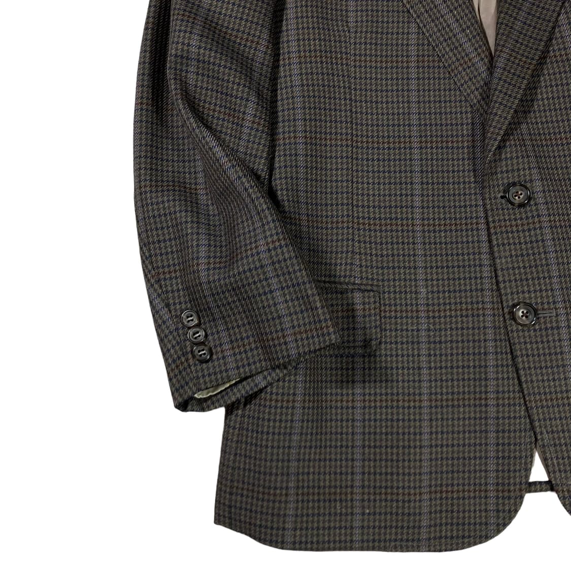 Burberry 버버리 울 체크 2b 미니멀 블레이저 상품이미지4