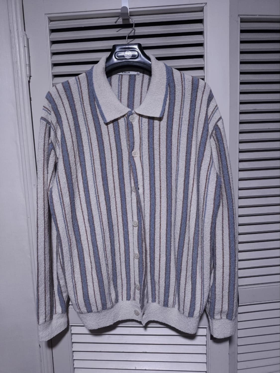 오버핏L 키뮤어 테리 부클 가디건 상품이미지1