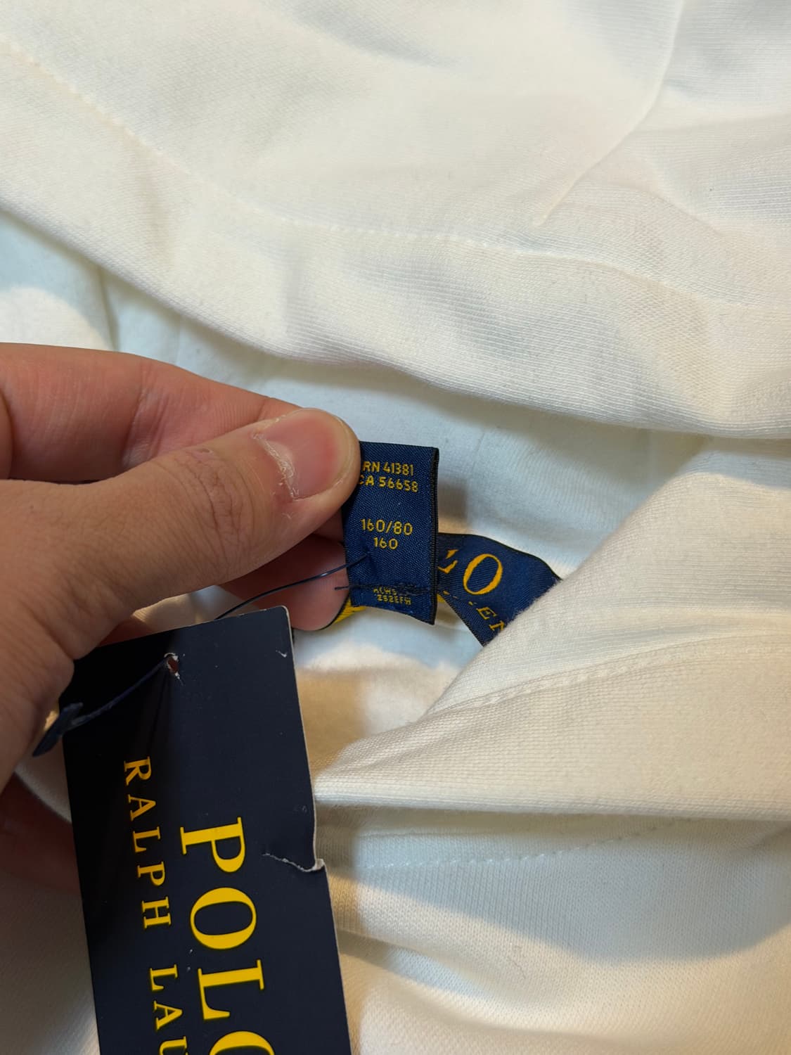 새상품) 폴로 랄프로렌 포니로고 후드티 화이트 상품이미지3