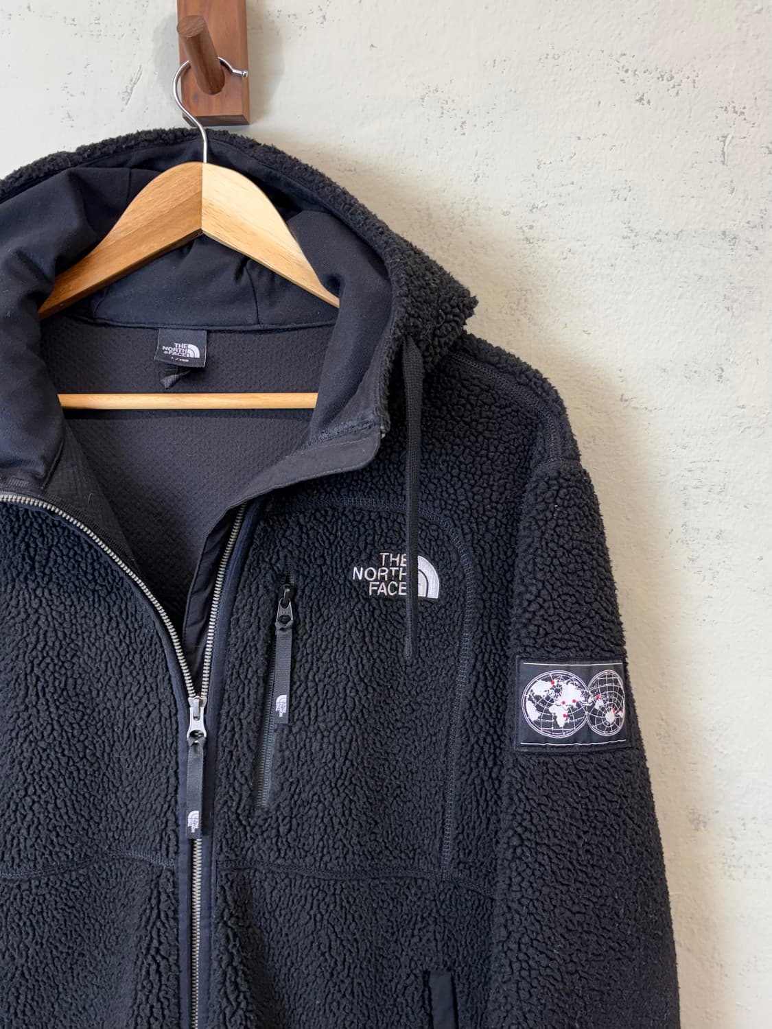 노스페이스 화이트라벨 스노우 플리스 자켓 블랙 상품이미지3