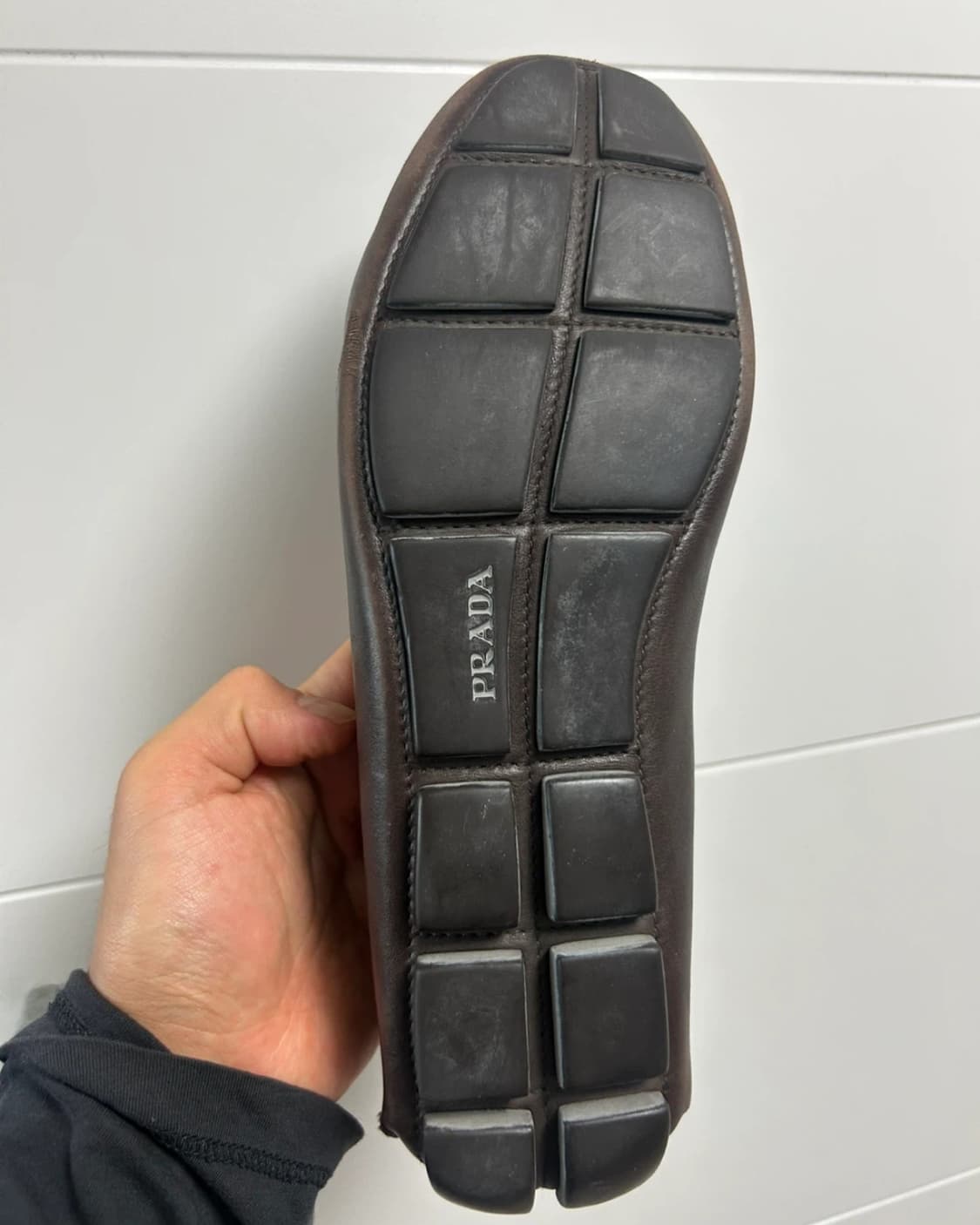 프라다 브라운 가죽 로퍼 7사이즈 상품이미지3