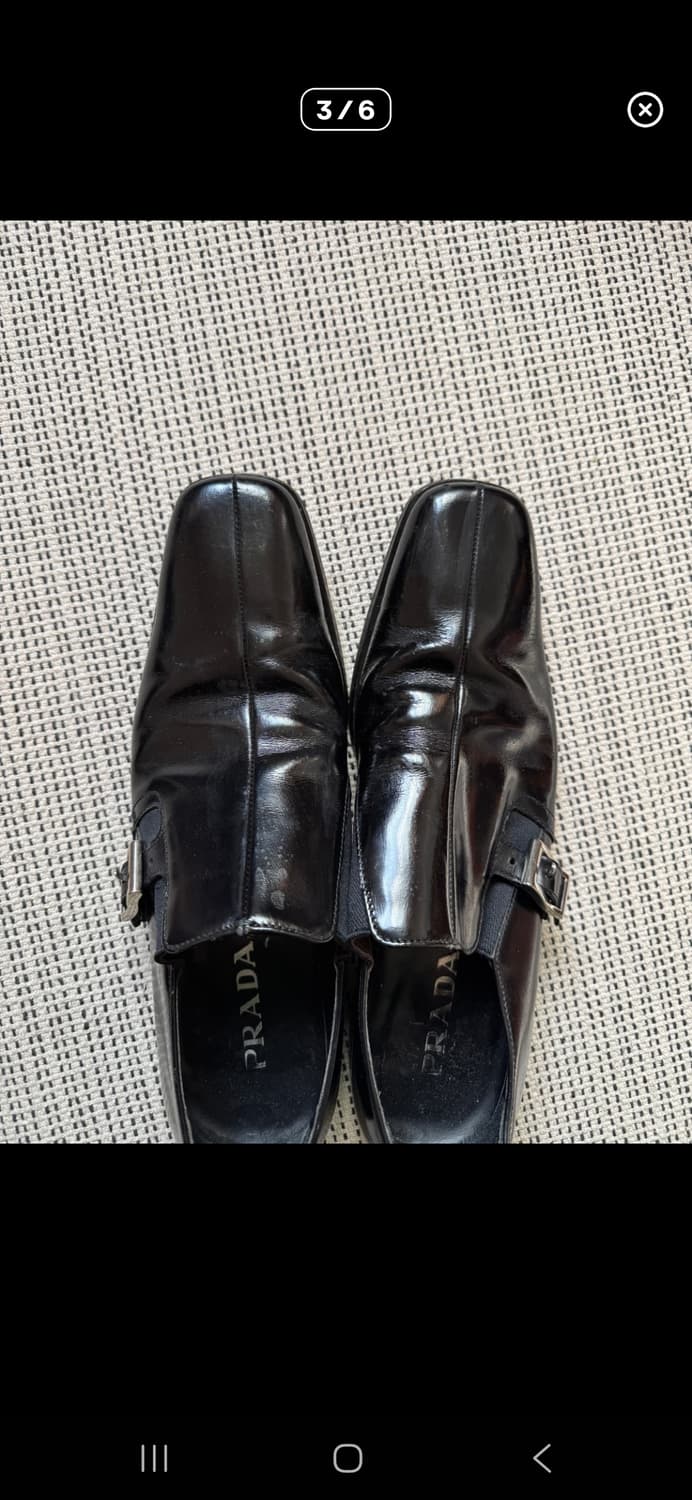 프라다 빈티지 가죽 로퍼 상품이미지1