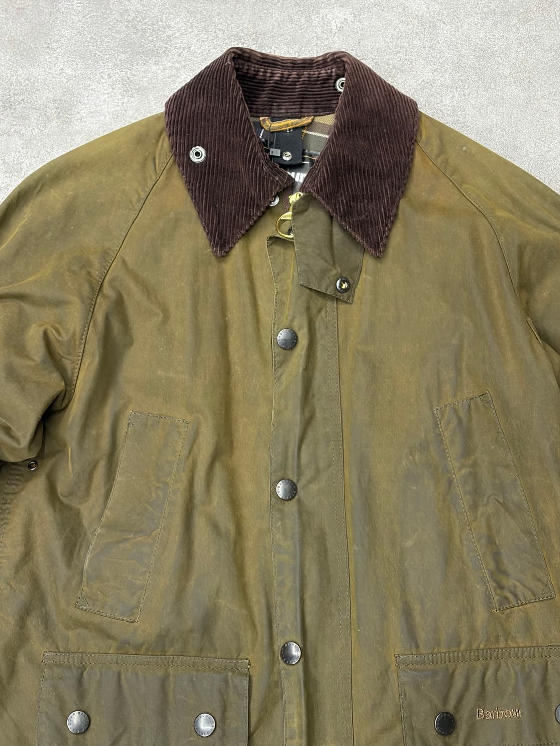 바버 비데일 왁스 자켓 올리브 상품이미지2