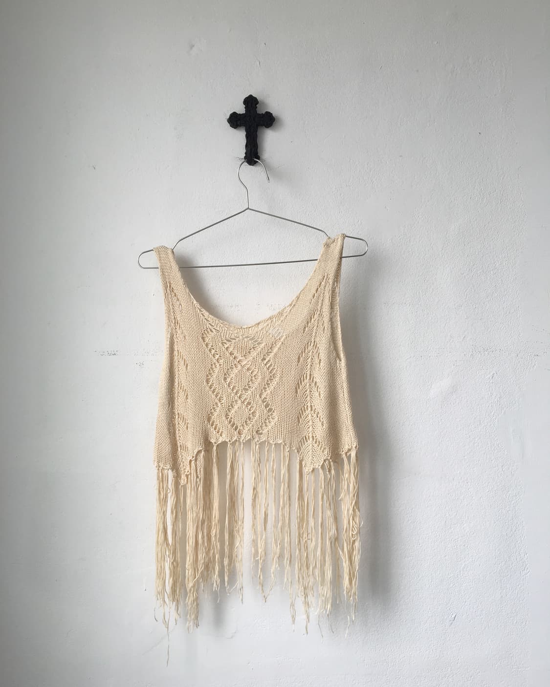 Fringe point crochet sleeveless 상품이미지3