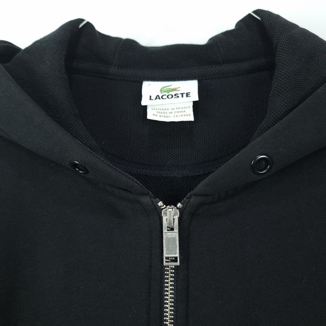 [라코스테] 로고 패치 후드 집업 블랙 M18702 상품이미지9