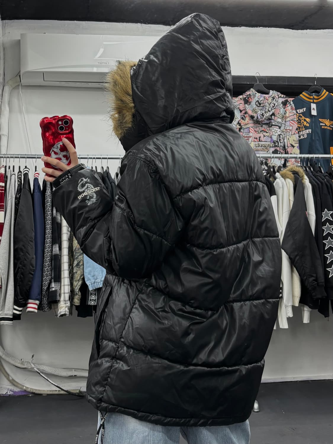 도그타운 블랙드래곤 퍼 후그 패딩 상품이미지7
