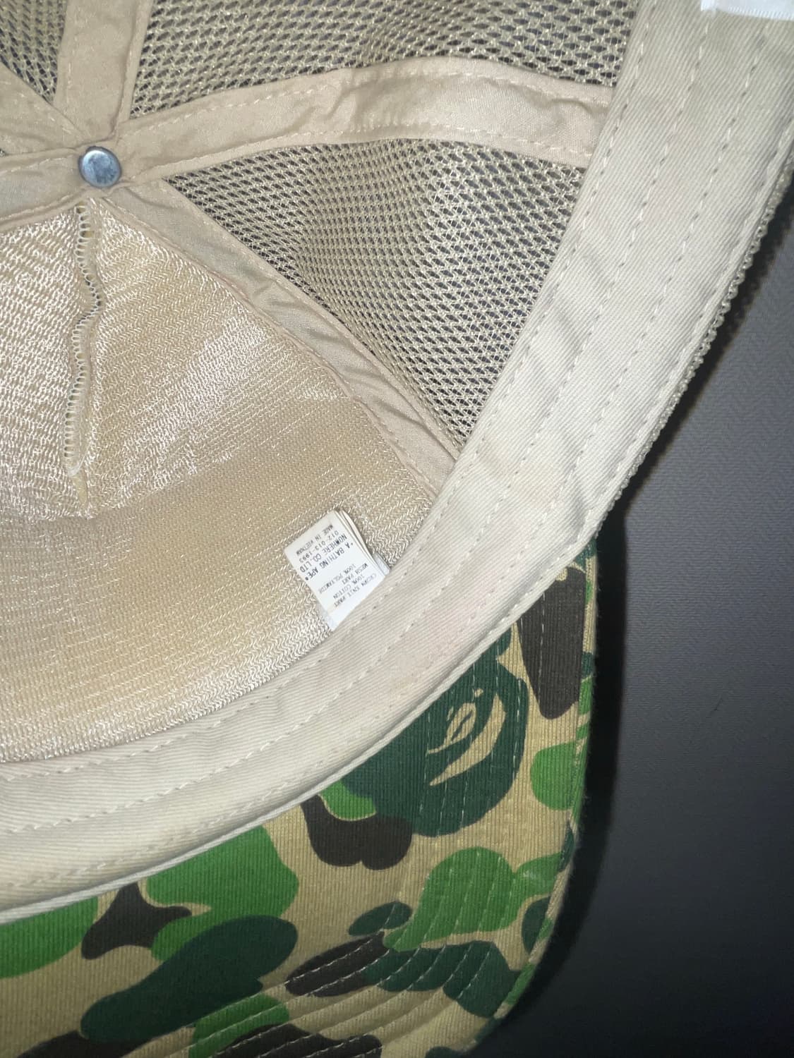 베이프 23 ss ABC 카모 페이스 매쉬 캡 모자 상품이미지6