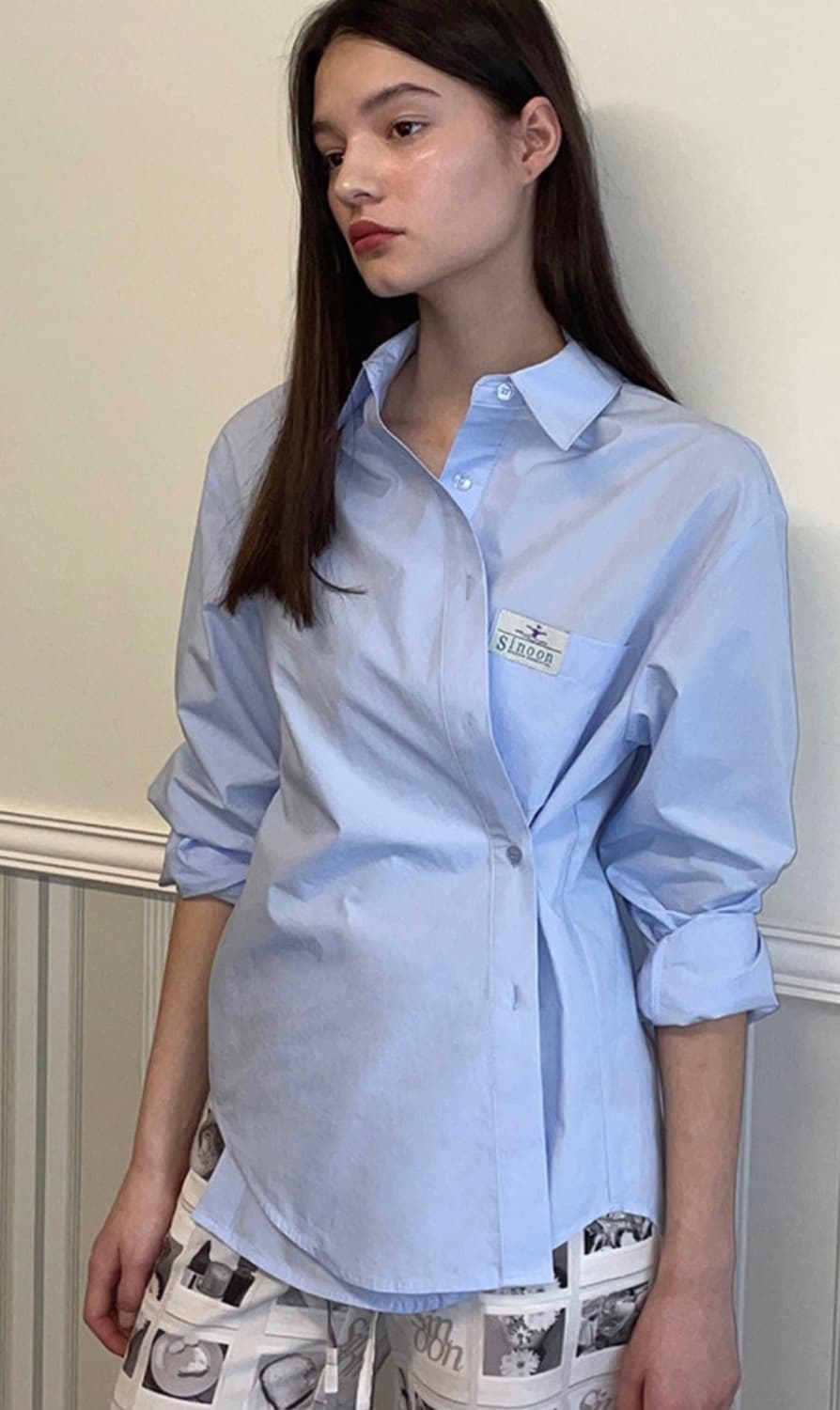 당일배송) 시눈 classic cotton shirt(white) 상품이미지8