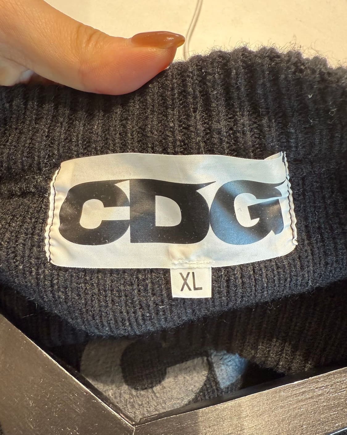 cdg 블랙 라운드넥 스쿨 풀오버 니트 상품이미지8