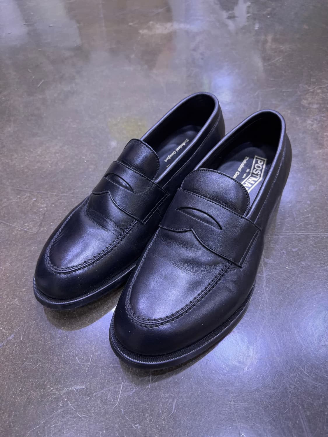 포스트맨 블랙 레더 페니로퍼 255 상품이미지1