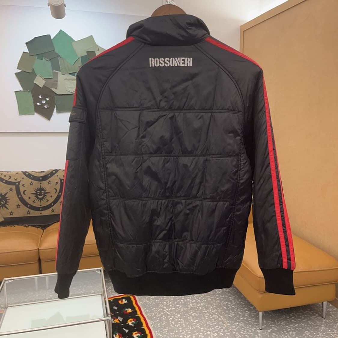 아디다스 올드스쿨 AC 밀란 미드 필 경량 패딩 자켓 85 C07214 상품이미지4