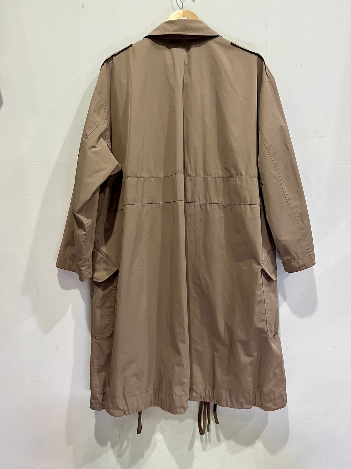 JIL SANDER 트렌치 코트 36 베이지 오버핏 정품 상품이미지3
