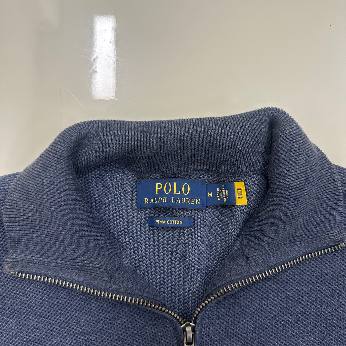 폴로랄프로렌 피마 코튼 하프집업 니트 스웨터 상품이미지2