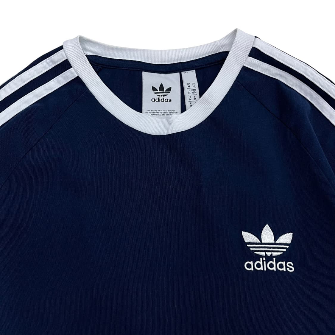 아디다스 화이트라인 네이비 링거 반팔 M 상품이미지4