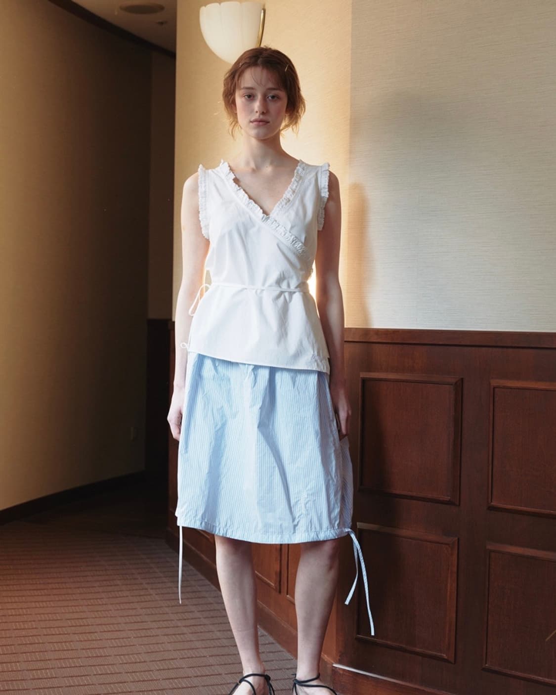 Ribbonbit tippy blouse_ivory 상품이미지1