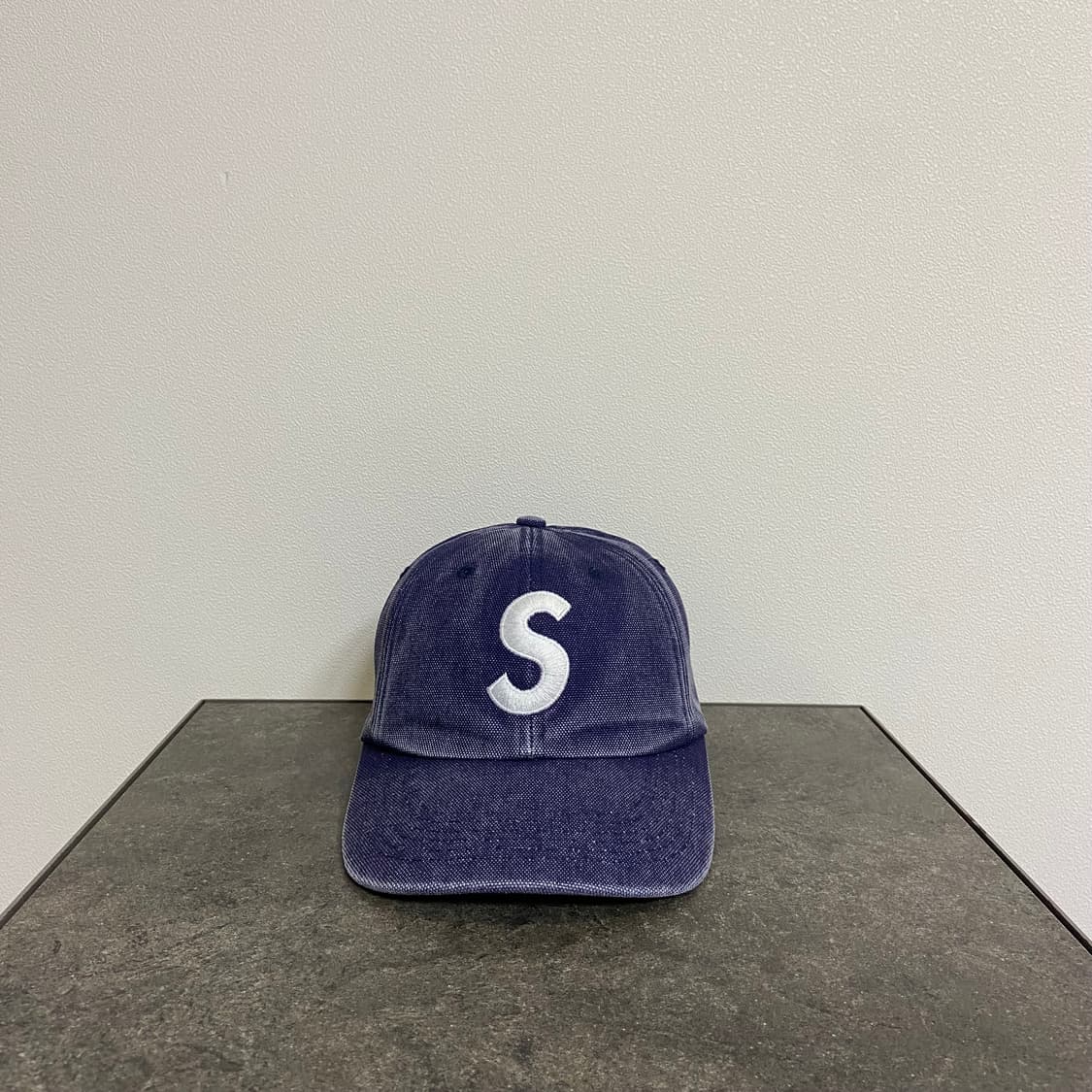 (OS) 슈프림 S로고 볼캡 모자 피그먼트 네이비 상품이미지1