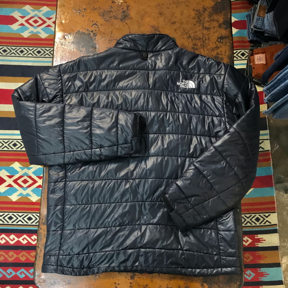 노스페이스 유광 블랙 경량 패딩 자켓 점퍼 남성 102 여성 프리사이즈 상품이미지6