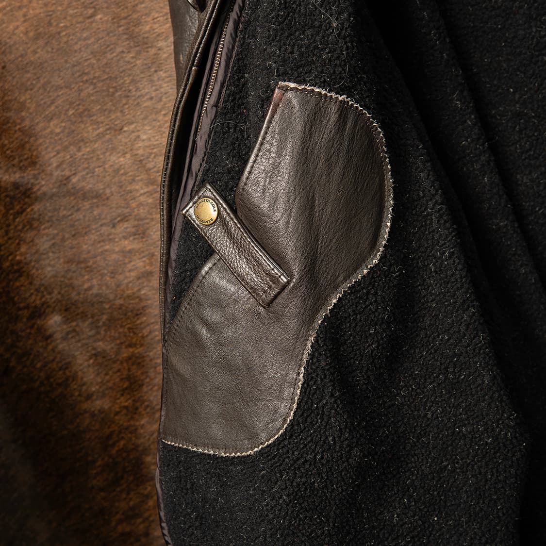 [115] 90s 케네스콜 카우스킨 리얼 레더 카코트 다크 브라운  상품이미지10