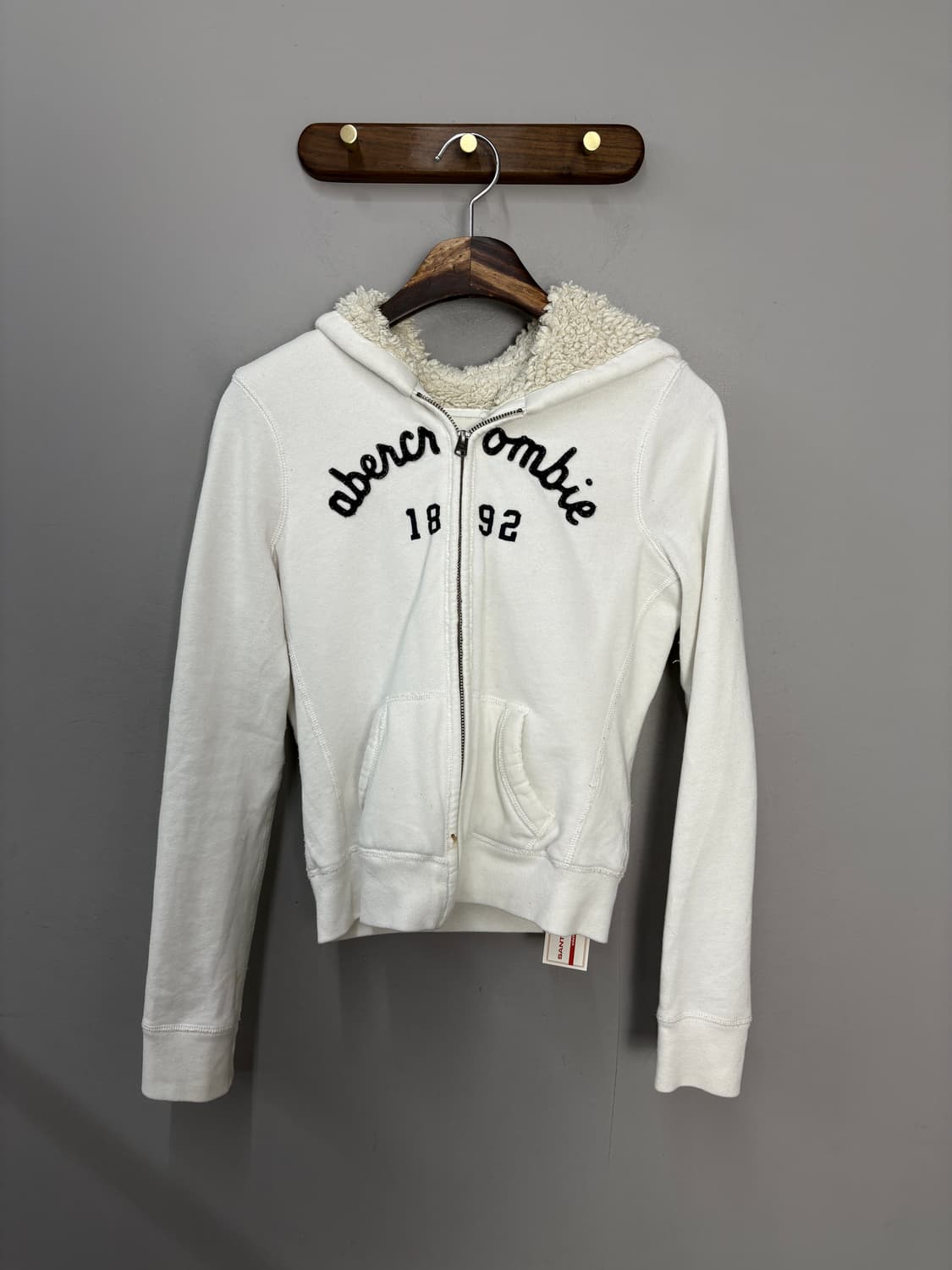 아베크롬비 아치로고 화이트후드집업 A3631 상품이미지2