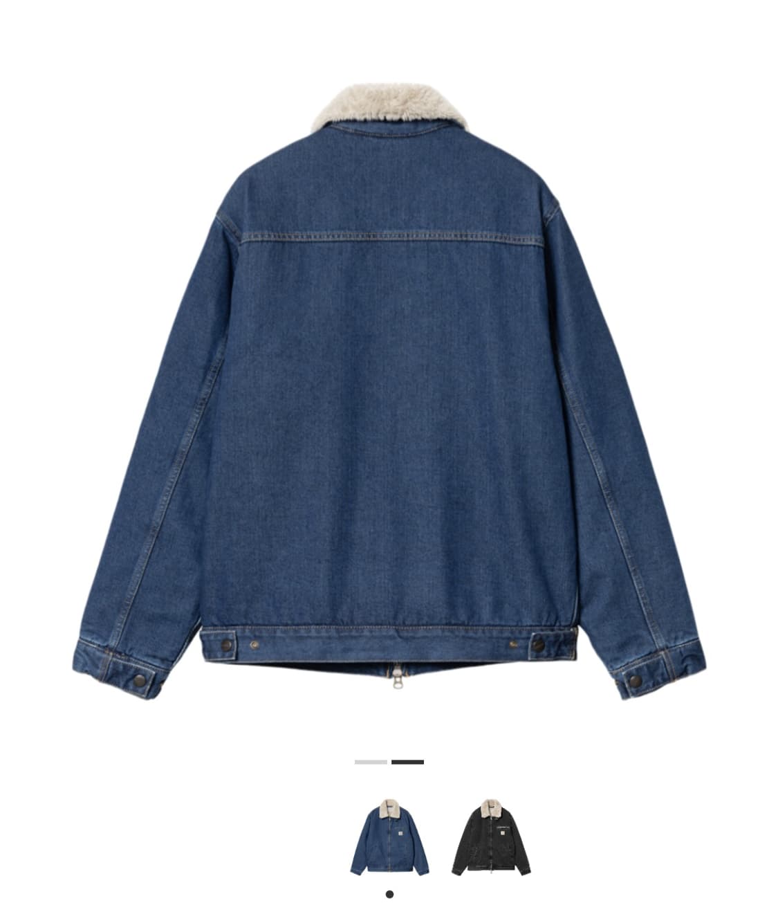 칼하트 WIP 헤럴드 자켓 블루 월 스톤 워시드 L사이즈 상품이미지2