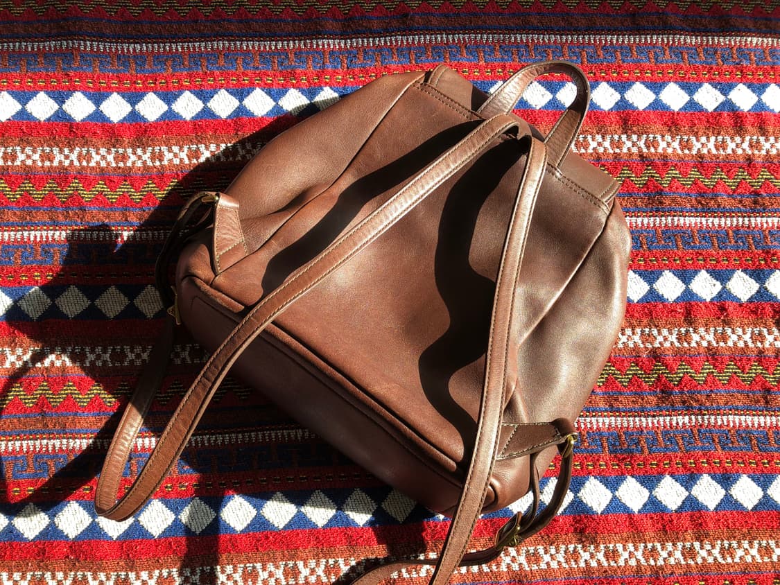 코치 마호가니 레더 백팩 상품이미지2