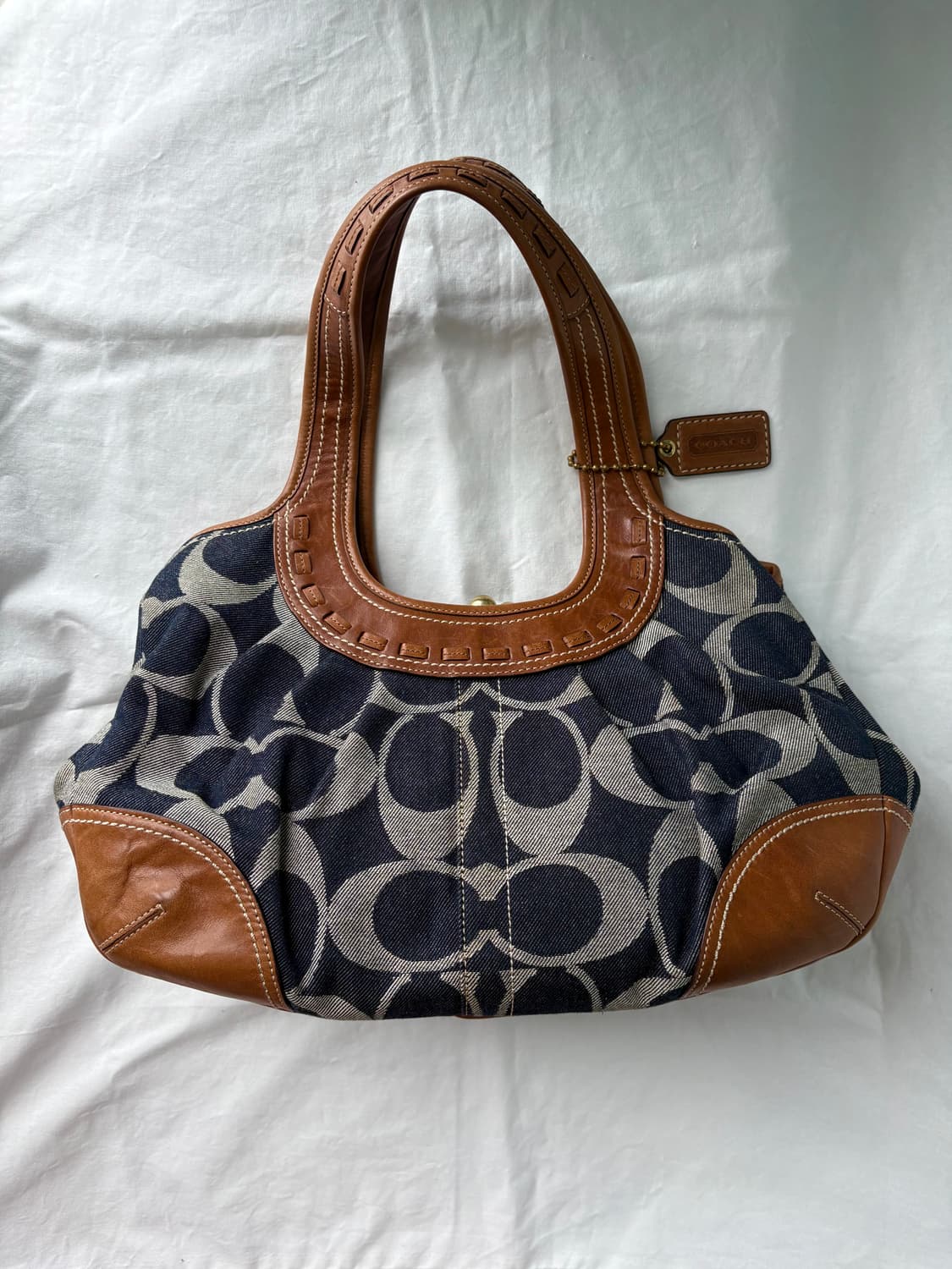 Coach denim shoulder bag 상품이미지4