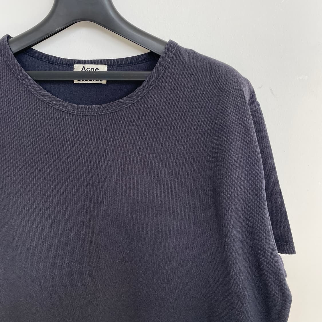 아크네 스튜디오 공용L-XL 네이비 오버핏 반팔 티셔츠 상품이미지2