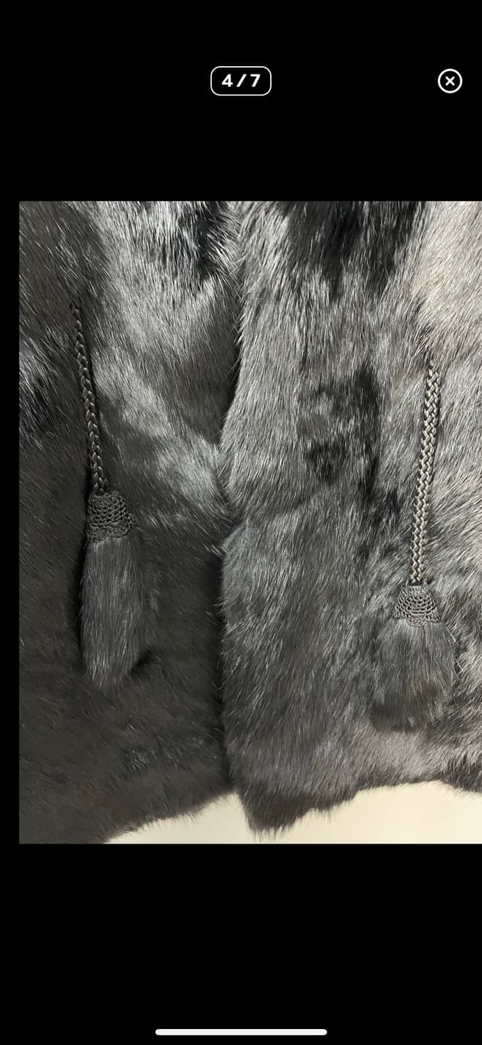 빈티지 블랙 퍼 코트 A2966 상품이미지4