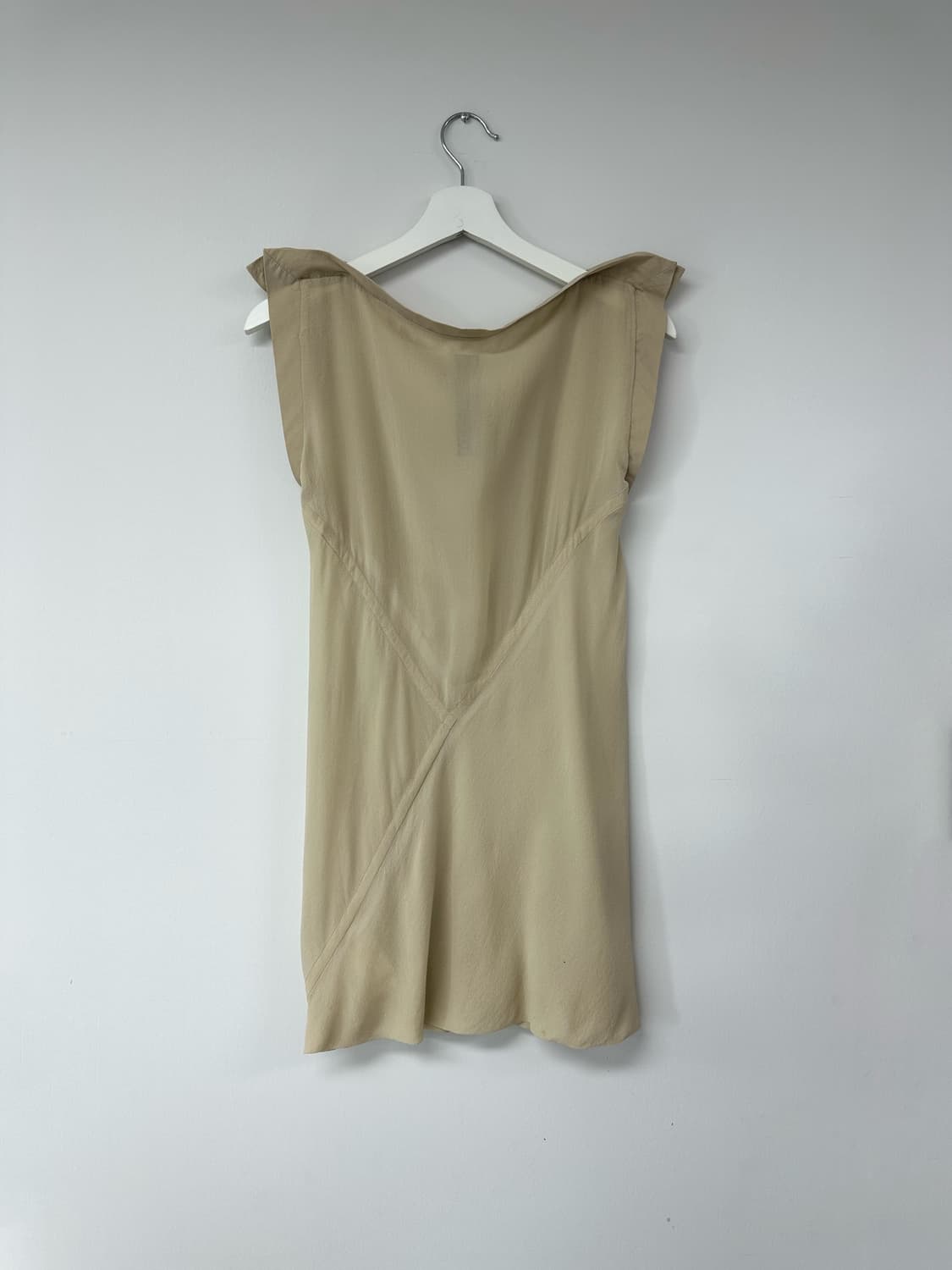 릭오웬스 카울넥 슬리브리스 실크 탑 상품이미지5