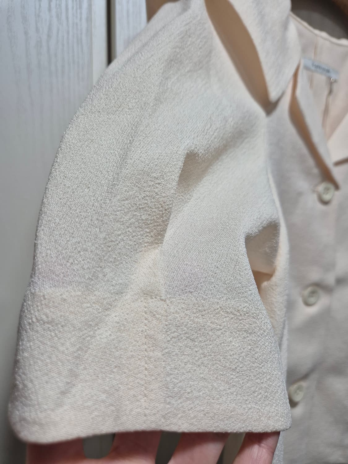 (세일)(새상품)코벳블랑 반팔 블라우스 아이보리 상품이미지6