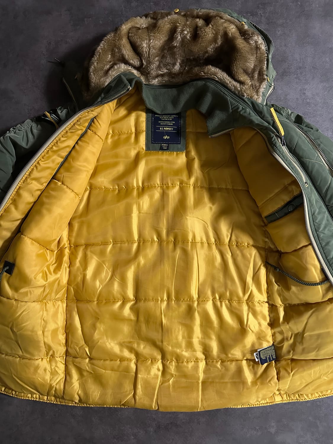 알파인더스트리 N-3B 패딩 야상 올리브 상품이미지3