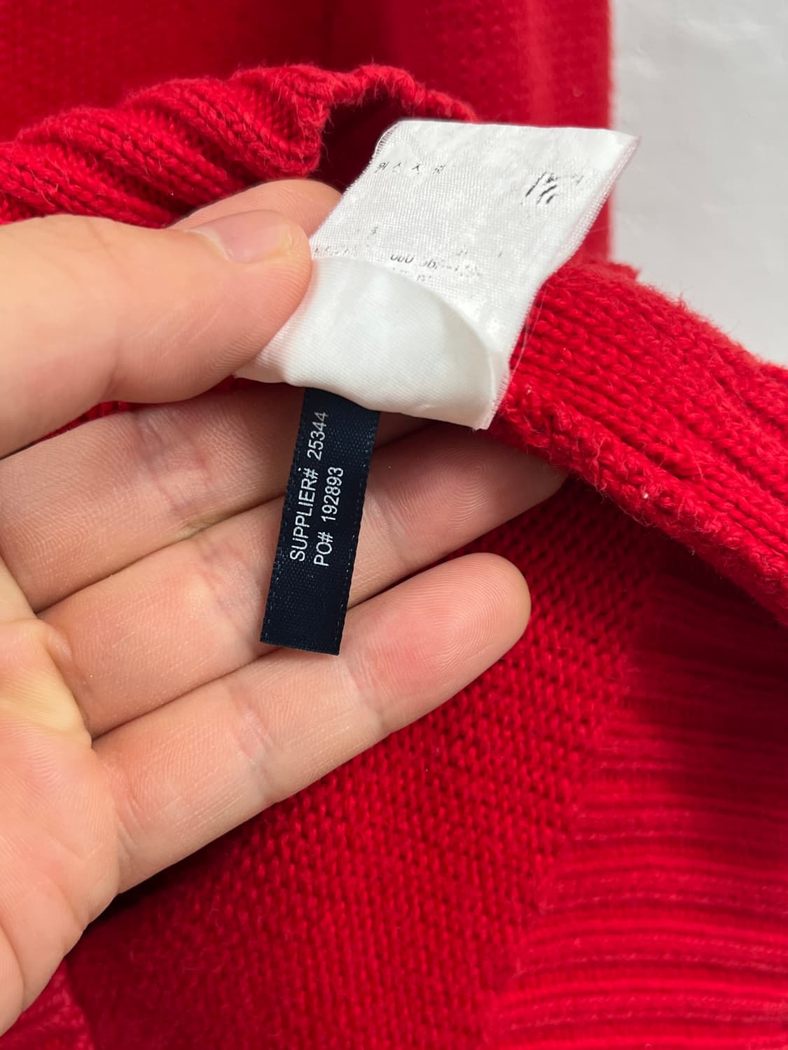 Polo Ralph Lauren 레드 니트 투웨이 집업 M 상품이미지7