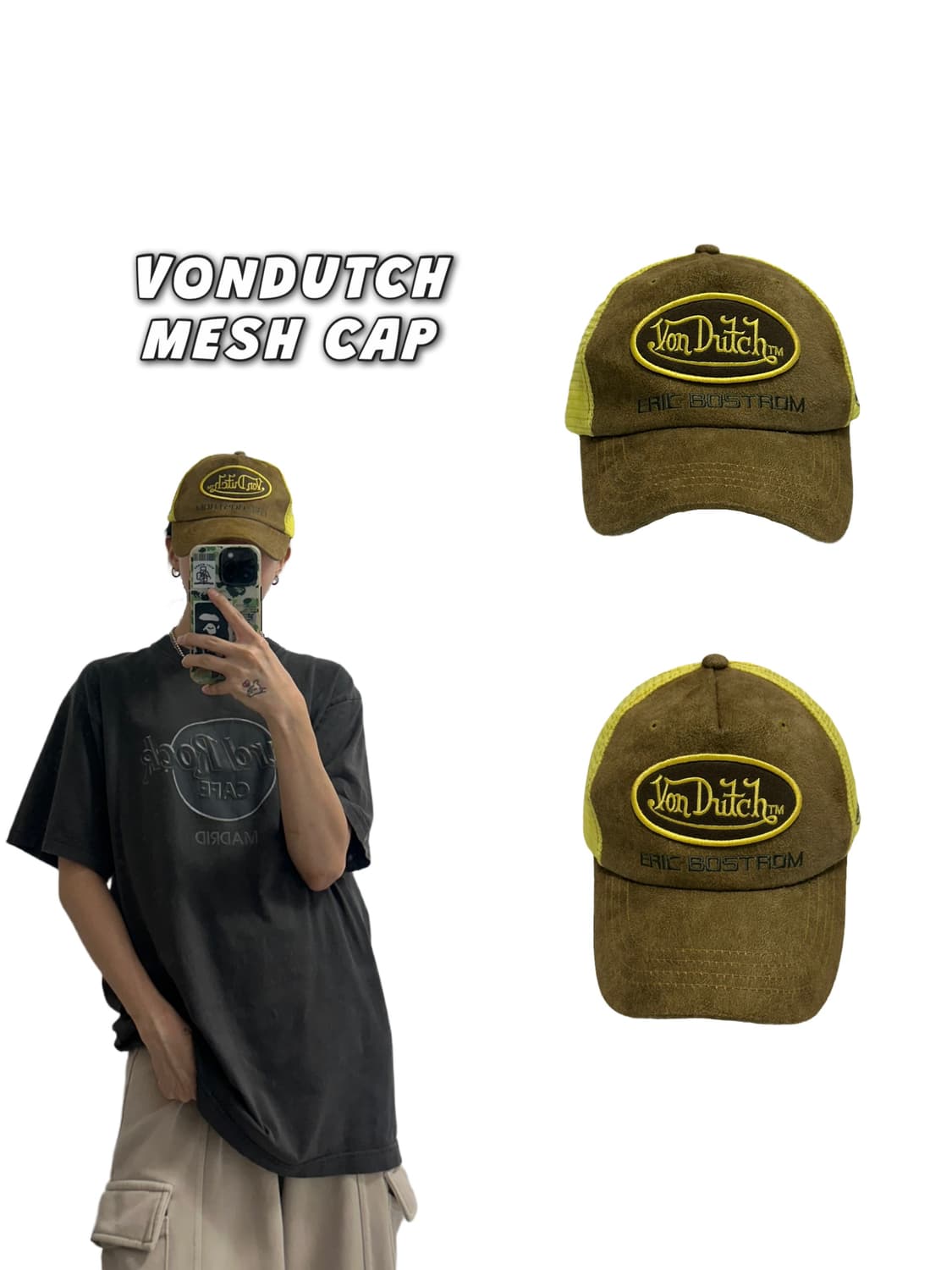 본더치 메쉬 볼캡 vondutch mesh cap 상품이미지1
