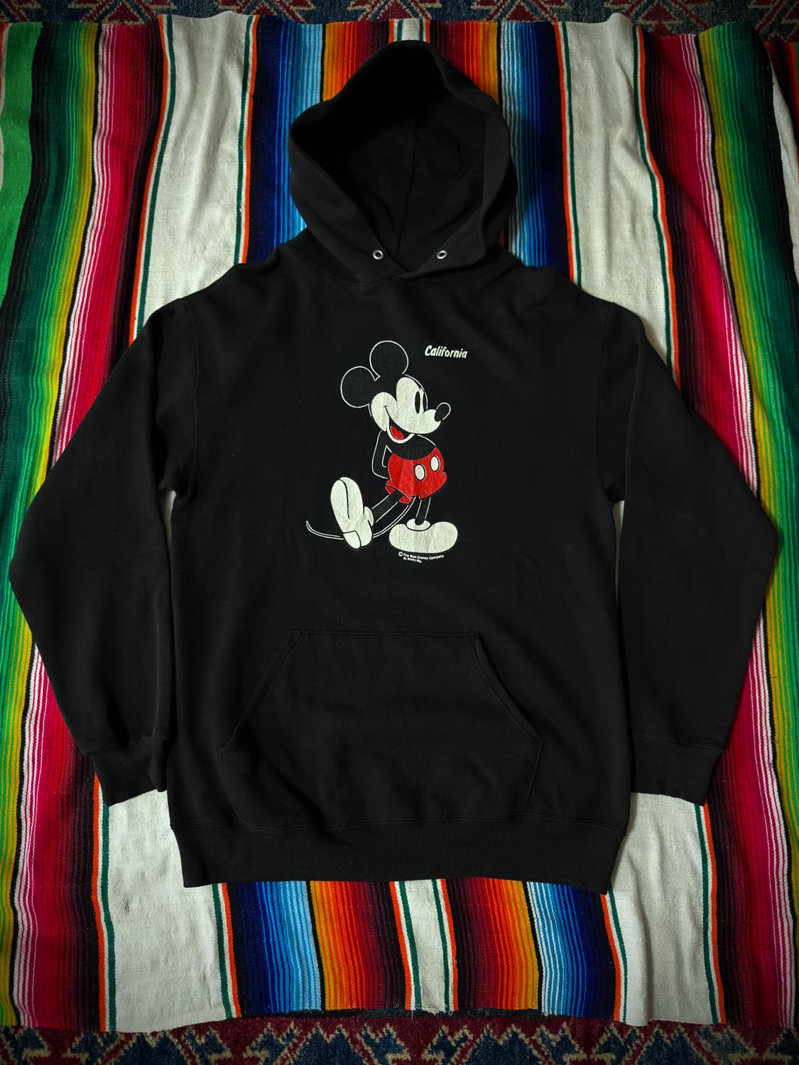 1980's Disney Mickey Mouse black Hoodie 상품이미지1